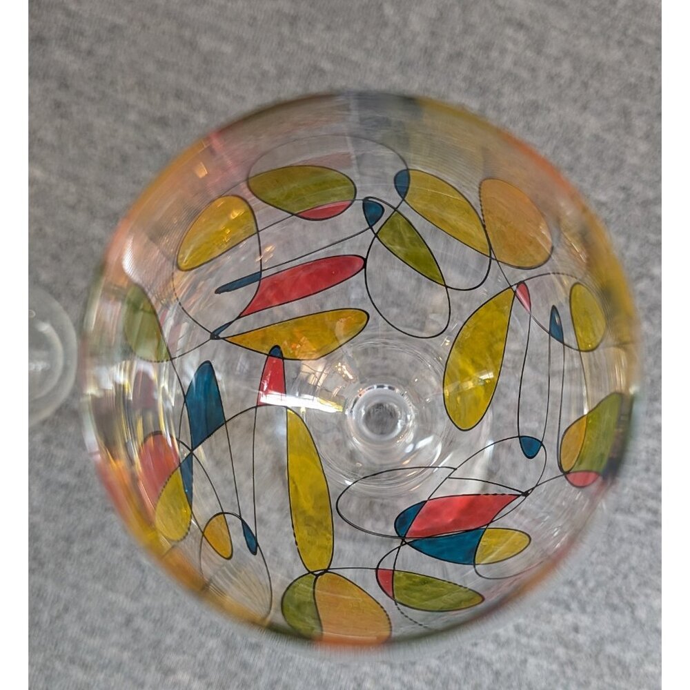 Kosta Boda 3pc Carafe and Wine Glass Set, Numbered and Signed by Kjell Engman - Picture 8 of 9